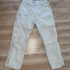 Columbia Women's-Hiking-Pants Convertible-Zip-Off-Quick-Dry-Pants size Small
